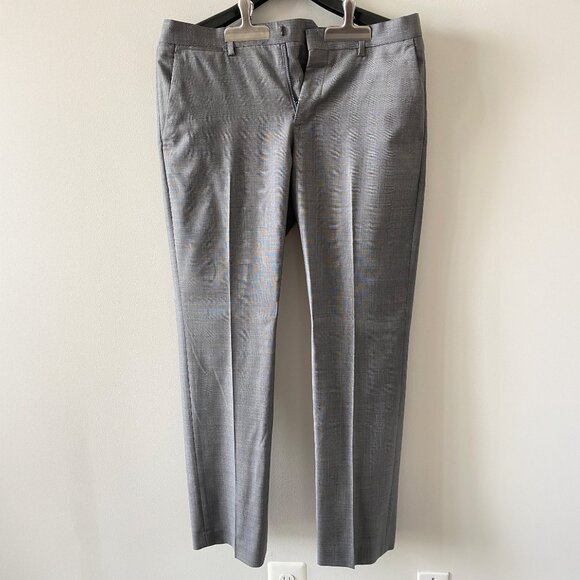 Express Photographer Fitted Men's Suit - Light Gray - 40R/33×32 - Wool Blend - Picture 5 of 5